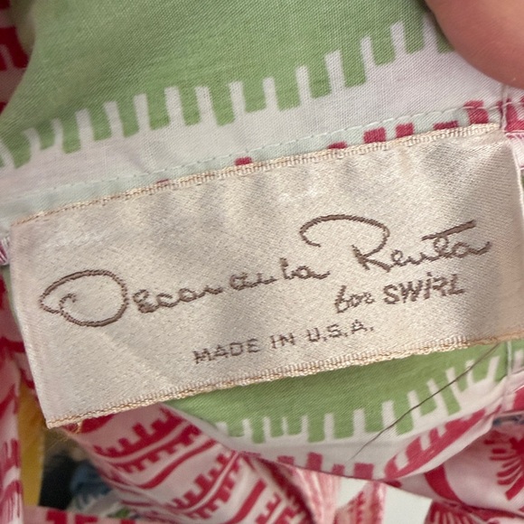 Vintage Oscar de la Renta for Swirl Multicolor Sundress - Loungewear Made in USA - Picture 7 of 10